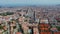 4K Drone Footage. Barcelona. Aerial View Of Buildings In The City. Spain.