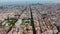 4K Drone Footage. Barcelona. Aerial View Of Buildings In The City. Spain.