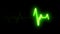 4k Electric heart pulsation wave signal