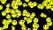 4k Emoticon Animation,yellow smile face.