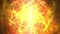 4k Fire ball sphere nebula background,magic power energy tech,nuclear atom.