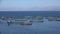 4K Fish Farm on the Sea, Hatchery Fishing, Greece Aquaculture, Feeding