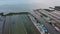 4K of Fishing Village from drone bird eye view