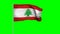 4k flag of Lebanon in a pole