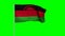 4k flag of Malawi in a pole