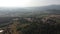 4K focus on Wat Somdet Phu Ruea Ming Mueang Temple from aerial view
