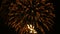 4K footage abstract blur of of close up real colorful fireworks festival light up in the sky at dark night scene for holiday