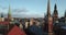 4K Footage Aerial View of the Colorful Roofs and Ancient Buildings in the Riga Old Town