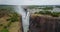 4K Footage of the Aerial View to the Victoria Falls, Zimbabwe