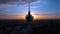 4k footage of Alor Setar tower during sunrise. The Alor Setar Tower is 166 m tall and is the main telecommunications tower in the