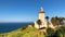 4k footage of the Beautiful Lighthouse Cap Spartel, Tanger, Morocco in Africa