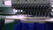 4K Footage Close-up needle of Embroidery machines running fast at Textile Industry at Garment Manufacturers