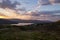 4k footage of sunset over Fort William and Loch Linnhe in the Scottish Highlands