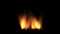 4k Gas stoves,Hot Fire burning background,Abstract particle smoke power energy.