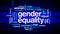 4k Gender Equality Animated Tag Word Cloud,Text Design Animation.