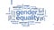 4k Gender Equality Animated Tag Word Cloud,Text Design Animation.