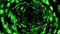 4k Green square array background,tech Science fiction tunnel hole energy space.