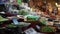 4K hawker selling green chilli peppers and vegetables in Busan, South Korea