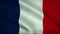 4K High Definition animation. Flag of France.