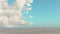 4k huge clouds mass flying over wide plains.