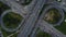 4K intersection highway road with traffic from drone view