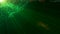 4k Intro Green particles background. Seamless loop. Christmas holidays concept