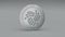 4k IOTA coin IoT Crypto Currency Logo 3D rotate finance monetary business.