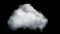 4k isolated cloud on transparent background,, ready for compositing