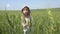 4K Kid Walking in Wheat Field Eating Cereals, POV Child Playing in Agriculture Crop, Children Outdoor in Nature