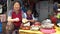 4K Korean Woman At Work In Seafood Market Sell Fresh Clams In Jagalchi Busan