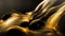 4k liquid gold, melted gold and black background, golden abstract backdrop, shiny silky fluid, luxury background, luxurious wallpa