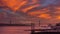 4k Lisbon sunset bridge Portugal motion timelaspe hyperlapse UHD city summer