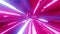 4k looped abstract high-tech tunnel with neon lights, camera flies through tunnel, purple neon lights flicker. Sci-fi