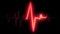 4k Medical heart pulsation wave signal
