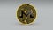 4k Monero coin XMR Crypto Currency Logo 3D rotate finance monetary business.