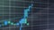 4k Motion Animation of a Stock Exchange Bull Market Uptrend