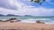4K Motion Time Lapse slider and pan-tilt Kalim beach and Patong beach in the sunny day at Phuket Thailand