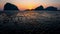 4K Motion timelapse of sunset at Pak Meng beach, Trang, Thailand