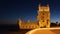 4K night timelapse of the Belem Tower in Lisbon - Portugal - UHD