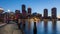 4K Night timelapse of Boston skyline - Massachusetts - USA