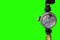 4K. Old Water Meter with green screen, Ultra HD