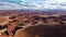 4K Paning Timelapse Aerial view of White Rim Overlook, Canyonlands National Park, Utah, USA