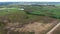 4K Poland in Europe countryside 360 aerial drone shot