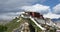 4k Potala in Lhasa,Tibet,white puffy cloud mass in the blue sky.