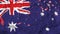 4k Realistic 3D detailed slow motion Australia flag , flying Iran Flag Animated Background,