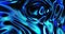 4k Resolution Video: Trendy Abstract Animation Blue Liquid Wavy Smooth Background Texture extreme closeup