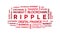4k Ripple Animated Tag Word Cloud,XRP Text Kinetic Typography loop.