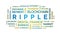 4k Ripple Animated Tag Word Cloud,XRP Text Kinetic Typography loop.