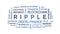 4k Ripple Animated Tag Word Cloud,XRP Text Kinetic Typography loop.