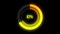 4k Science Futuristic Loading Circle Ring.Loading Transfer Download Animation with 0 to 100 percentage increasing,progress bar.gol